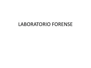 laboratorio forense