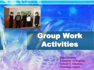Group Work Activities
