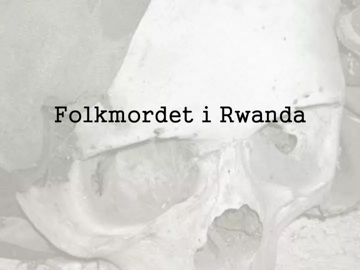 folkmordet i rwanda