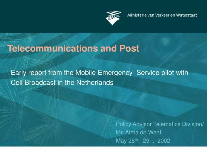 telecommunications and post