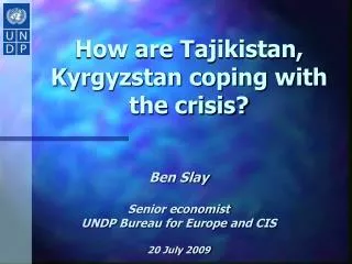 How are Tajikistan, Kyrgyzstan coping with the crisis?