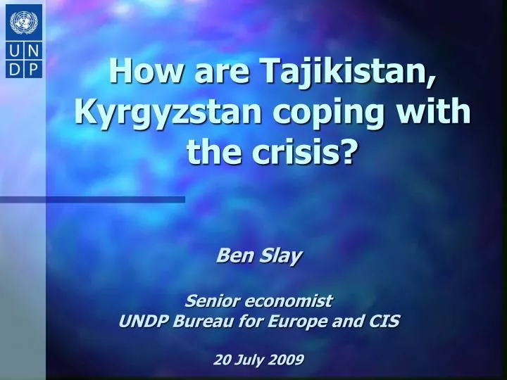 how are tajikistan kyrgyzstan coping with the crisis