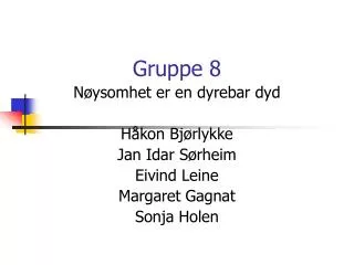 gruppe 8