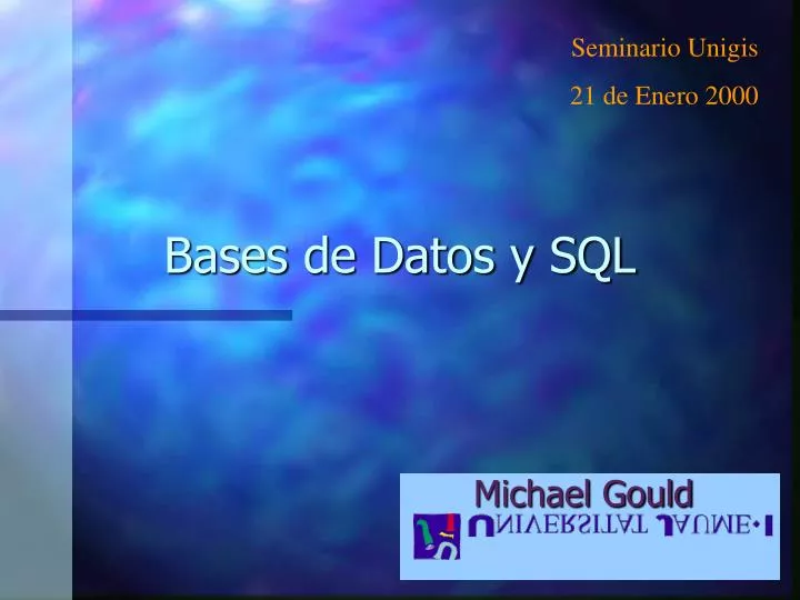 bases de datos y sql