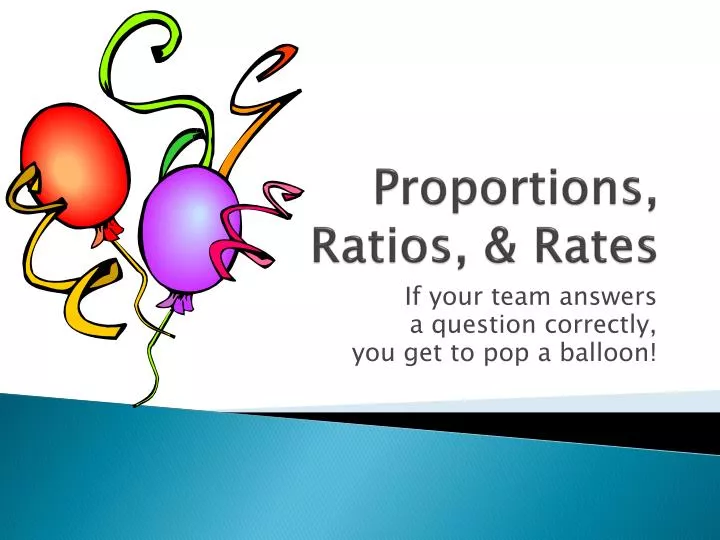 proportions ratios rates