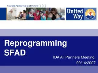 Reprogramming SFAD