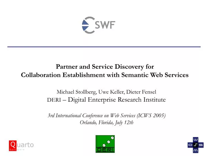 partner and service discovery for collaboration establishment with semantic web services