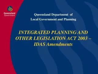 Queensland Department of Local Government and Planning