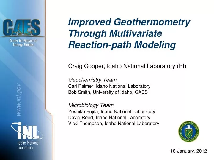improved geothermometry through multivariate reaction path modeling
