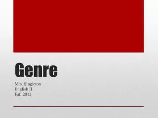 genre