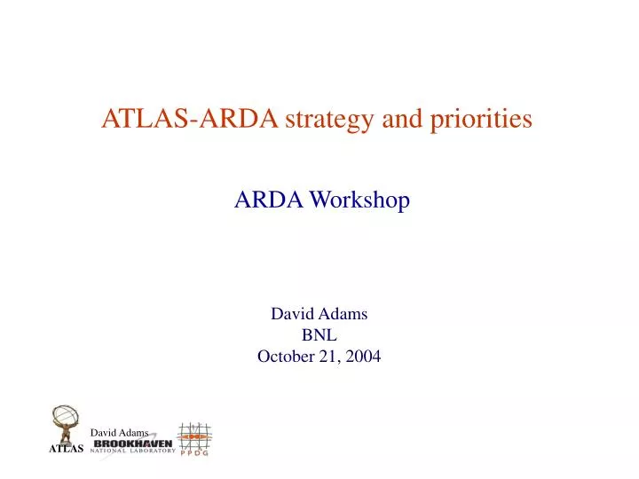 atlas arda strategy and priorities