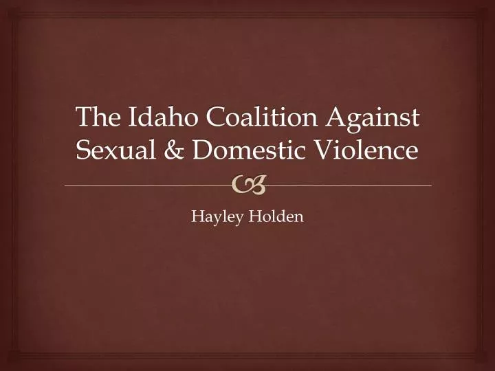 the idaho coalition against sexual domestic violence