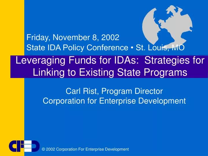 leveraging funds for idas strategies for linking to existing state programs