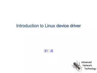 Introduction to Linux device driver