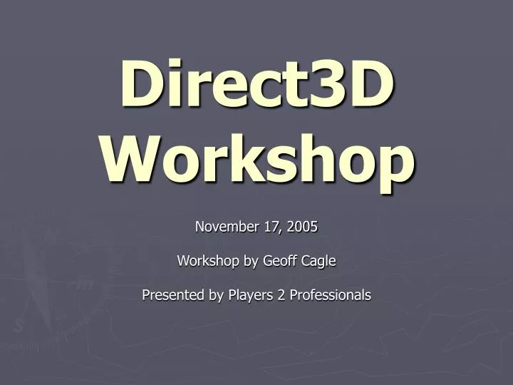 direct3d workshop