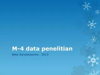 m 4 data penelitian