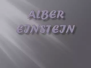 alber einstein