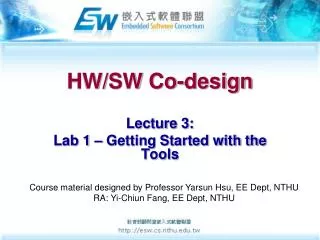 HW/SW Co-design