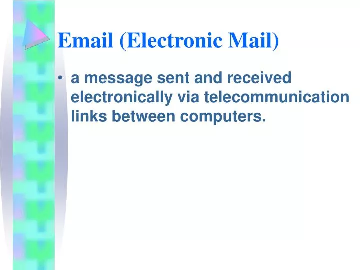email electronic mail