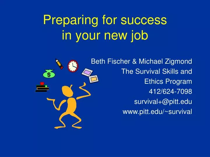preparing for success in your new job