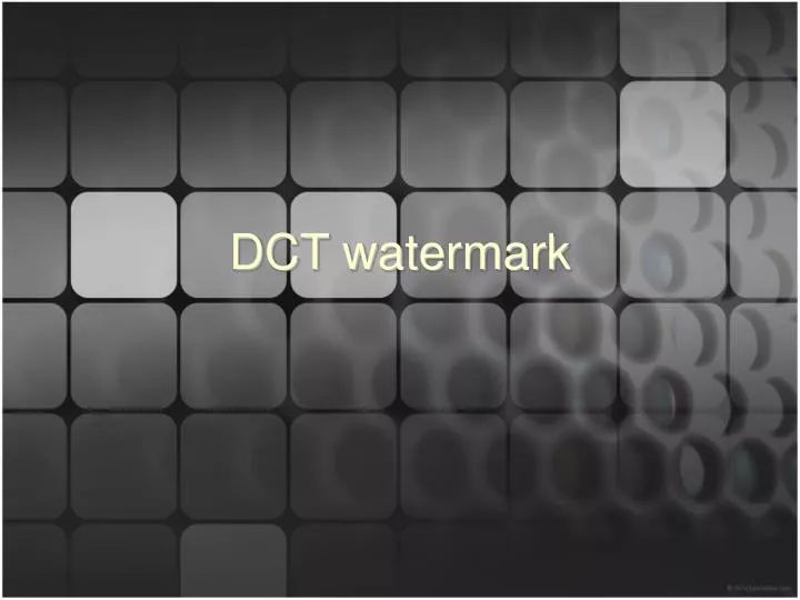 dct watermark