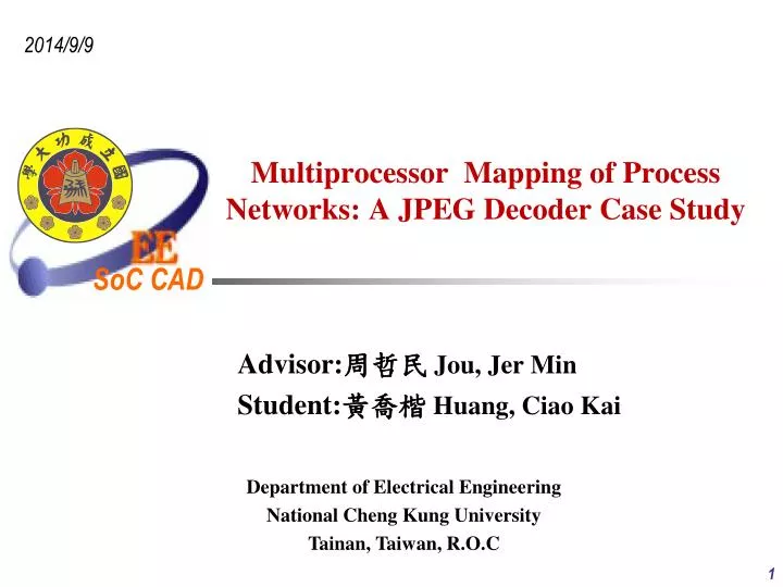 multiprocessor mapping of process networks a jpeg decoder case study
