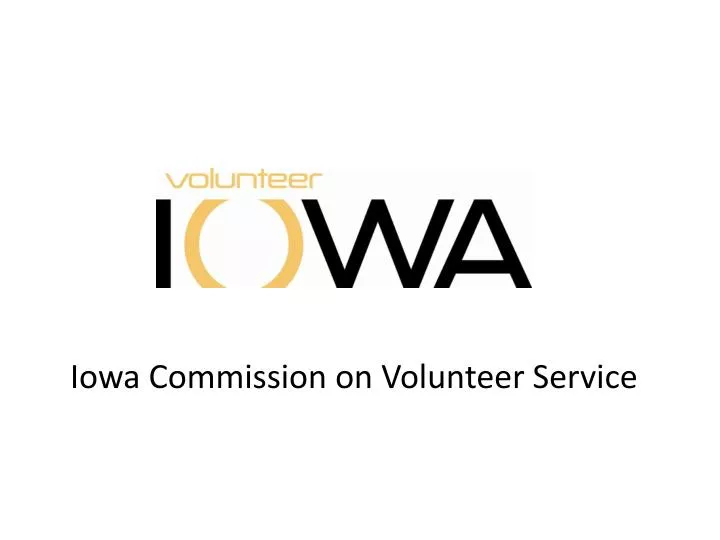 iowa commission on volunteer service