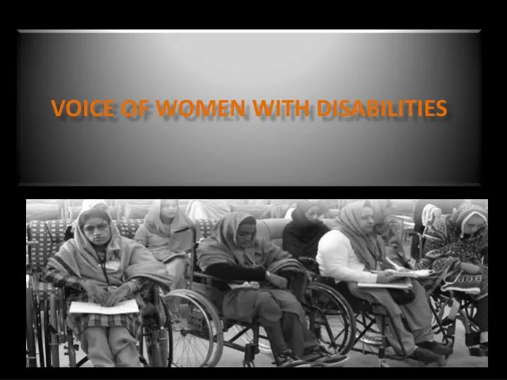 voice of women with disabilities