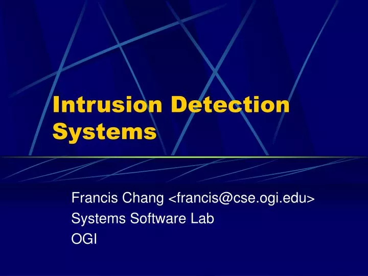 PPT - Intrusion Detection Systems PowerPoint Presentation, free ...