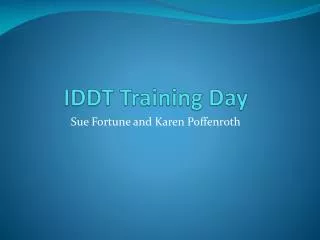 IDDT Training Day