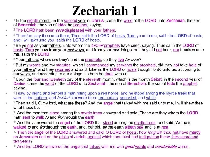 zechariah 1