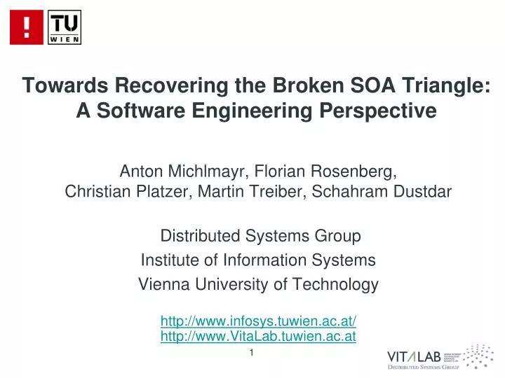 towards recovering the broken soa triangle a software engineering perspective