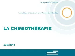 la chimioth rapie