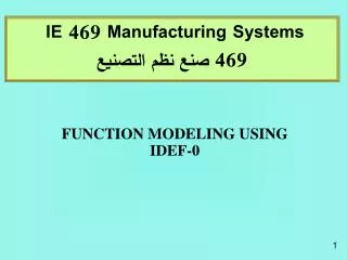 FUNCTION MODELING USING IDEF-0