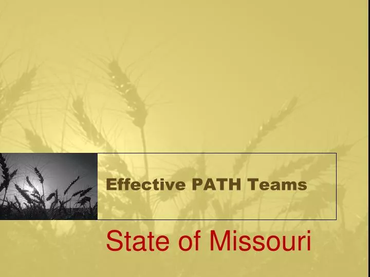 effective path teams