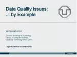 Data Quality Issues: ... by Example - slide 1