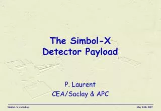 The Simbol-X Detector Payload