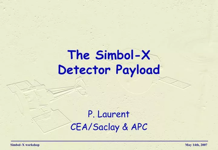 the simbol x detector payload