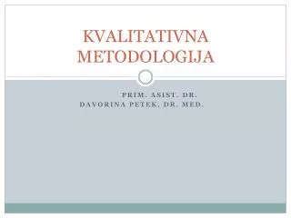 kvalitativna metodologija