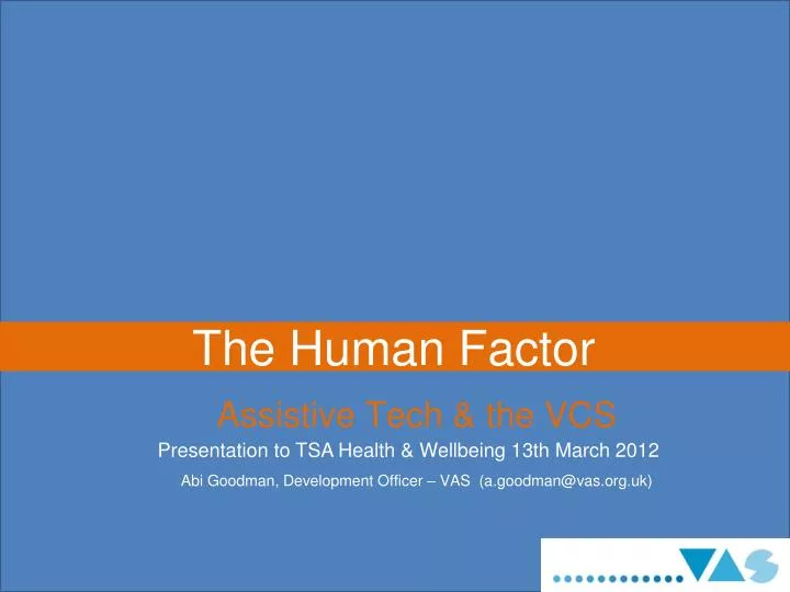PPT - The Human Factor PowerPoint Presentation, free download - ID:4161435