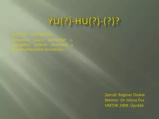 yu hu