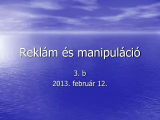 rekl m s manipul ci