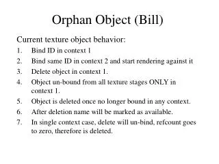 Orphan Object (Bill)