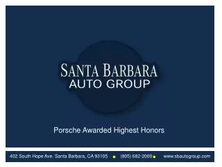 Porsche Awarded Highest Honors