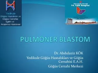 pulmoner blastom