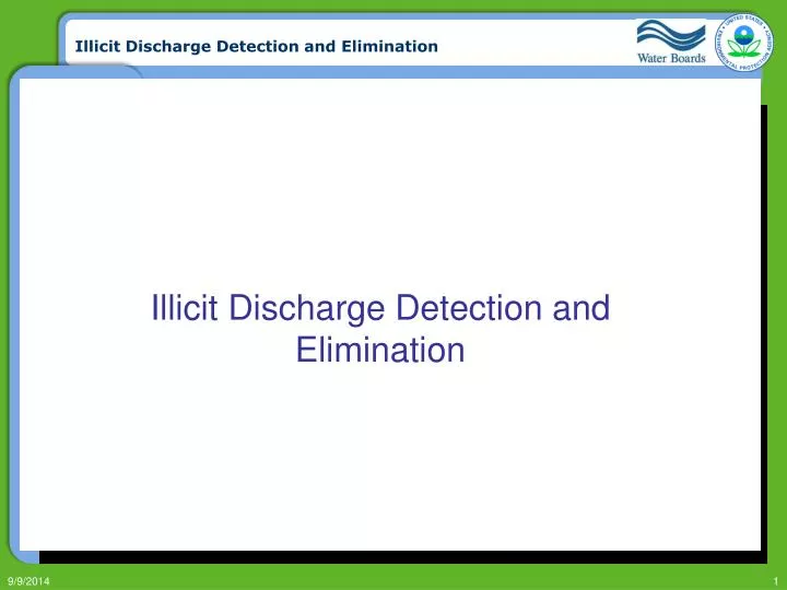 illicit discharge detection and elimination