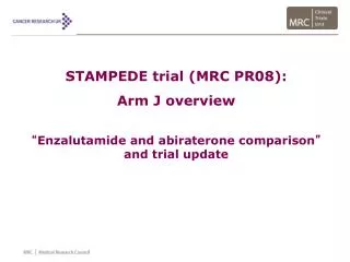STAMPEDE trial (MRC PR08): Arm J overview