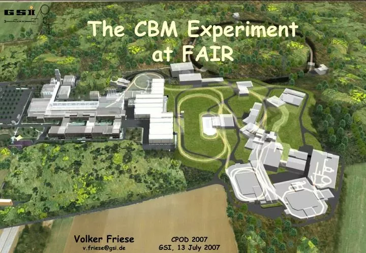the cbm experiment at fair