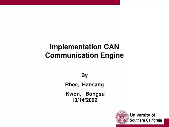 implementation can communication engine