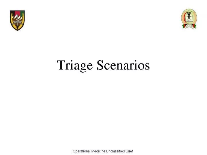 triage scenarios